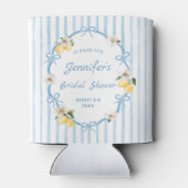 Italiaanse zomerse kustcitroen bruidsdouche blikjeskoeler (Achterkant)