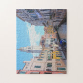 Italiaanse zomervakantie in Venetië Canal & tower  Legpuzzel (Verticaal)