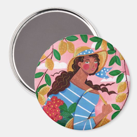 Italiaanse zomervakantie magneet (Voorkant / Achterkant)