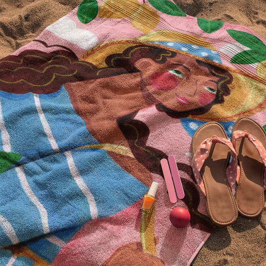 Italiaanse zomervakantie strandlaken