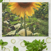 Italiaanse zonnebloem theedoek (Gevouwen)