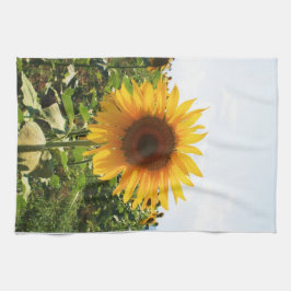 Italiaanse zonnebloem theedoek