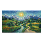 Italian Alps Snowcapped Foto Afdruk (Voorkant)