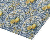 Italian Amalfi blue white tiles lemons Snijplank (Hoek)