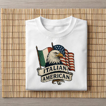 Italian American Eagle Shirt | patriottisch erfgoe