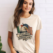 Italian American Eagle Shirt | patriottisch erfgoe