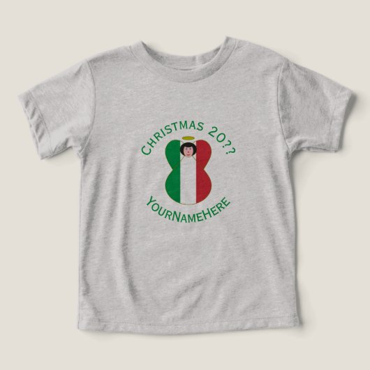 Italian Angel Christmas Flag Personalized Women's  (Design voorkant)