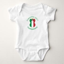 Italian Angel Christmas Flag Personalized Women's  Romper