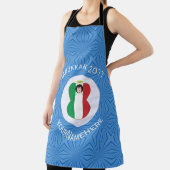 Italian Angel Hanukkah Flag Personalized Large Schort (Insitu)