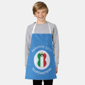 Italian Angel Hanukkah Flag Personalized Small Schort (Gedragen)