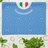 Italian Angel Hanukkah Flag Personalized Theedoek (Gevouwen)