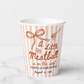 Italian Baby Shower Theme Papieren Bekers (Achterkant)