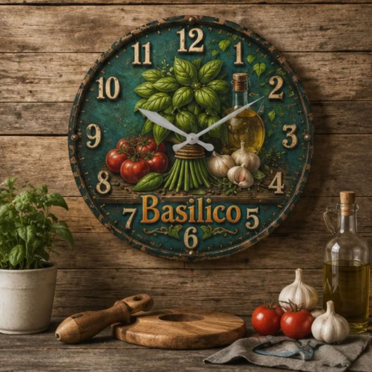 Italian Basil Kitchen Rustic Farmhouse Grote Klok