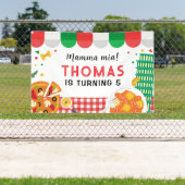 Italian Birthday Party backdrop Spandoek (Insitu)