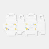 Italian Blue Bow Lemon That's Amore Bridal Shower Bedankdoosjes (Uitgevouwen)