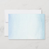 Italian Blue Floral Mamma Mia Response Kaart (Achterkant)