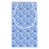 Italian Blue Tiles, Ciao Baby, Lemons square Klein Cadeauzakje (Achterkant)