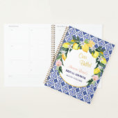 Italian Blue Tiles Lemons Ciao Bella Bridal Shower Planner (Display)