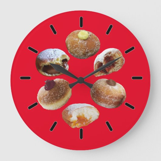 'Italian Bomboloni' wandklok (Voorkant)