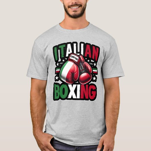 Italian Boxing (Campione)  T-Shirt (Voorkant)