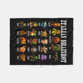 Italian Brain Rot Italian Brainrot Funny Memes  Fleece Deken (Voorkant (Horizontaal))