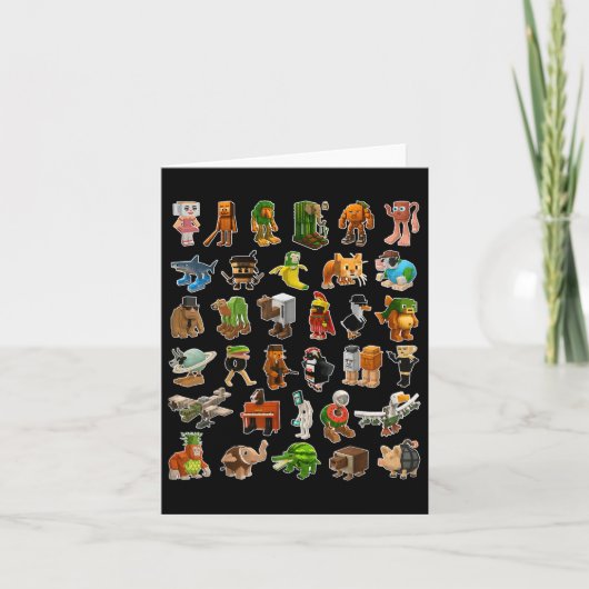 Italian-brainrot AI Generated Animals Gen Z Mannen Kaart (Voorkant)