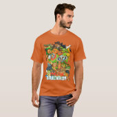 Italian Brainrot CartoonStyle Viral Gen Z Meme Col T-shirt (Voorkant volledig)