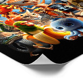 Italian Brainrot Characters Funny Meme Pular Trend Poster (Hoek)