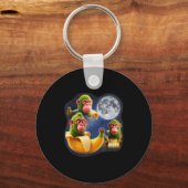 Italian Brainrot Chimpanzini Bananini 3 Moon Weird Sleutelhanger (Voorkant)