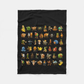 Italian Brainrot Gen-z Meme Funny Brain Rot Christ Fleece Deken (Voorkant)