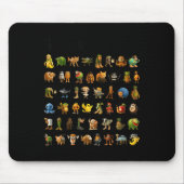 Italian Brainrot Gen-z Meme Funny Brain Rot Christ Muismat (Voorkant)