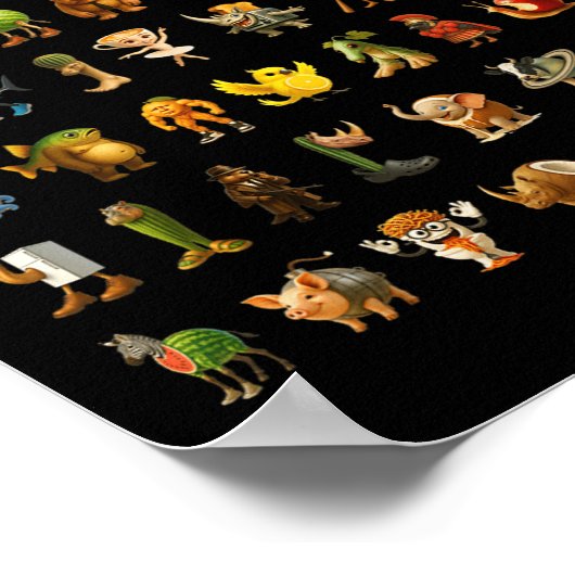 Italian Brainrot Gen-z Meme Funny Brain Rot Christ Poster (Hoek)