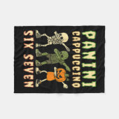 Italian Brainrot Halloween Panini Cappuccino Six S Fleece Deken (Voorkant (Horizontaal))