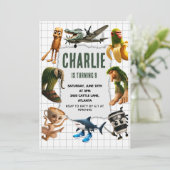 Italian Brainrot meme birthday invitation Kaart (Staand voorkant)