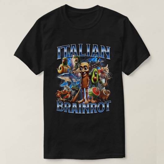 Italian Brainrot Meme Collage Art T-shirt (Design voorkant)