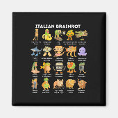 Italian Brainrot Meme For Kids Boy Men Women  Magneet (Voorkant)