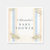 Italian Café Doodle Stripes Servet (Voorkant)