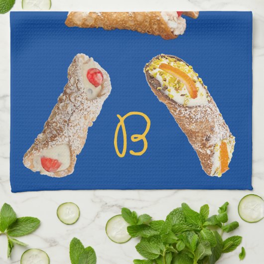 'Italian Cannoli' keukenhanddoek (Gevouwen)