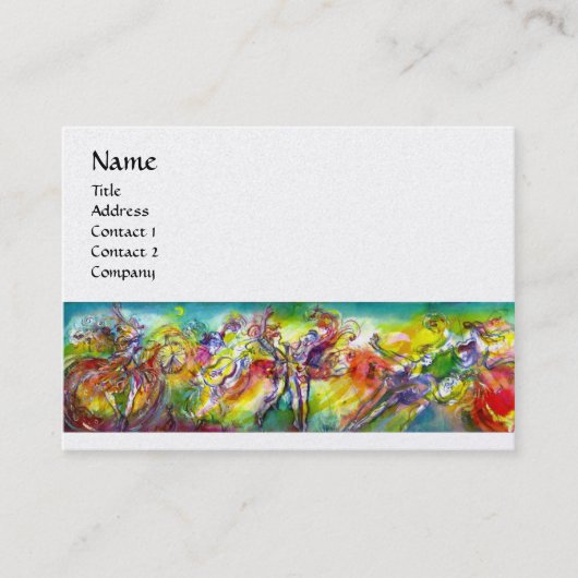 ITALIAN CARNIVAL, Dance Music, Theater White Pearl Visitekaartje (Voorkant)