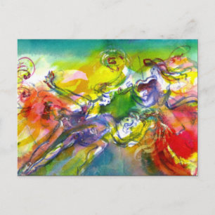 ITALIAN CARNIVAL Masquerade Dance and Music Uitnodiging Briefkaart