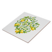 Italian Ceramic Lemon La Dolce Vita Tegeltje (Zijkant)