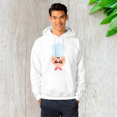 Italian Chef Face with Mustache and Hat Hoodie