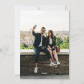 Italian Christmas Buon Natale Modern Photo  Feestdagenkaart (Achterkant)