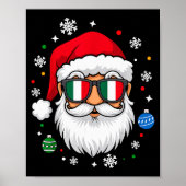 Italian Christmas Pajama Funny Italian Matching Fa Poster (Voorkant)