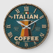 Italian Coffee Grote Klok (Voorkant)