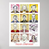 Italian Composers poster (Voorkant)