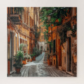 Italian Corner Street & Piazza - Charmant dorp Legpuzzel (Verticaal)