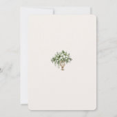 Italian Countryside Elegant Wedding Invitation Kaart (Achterkant)