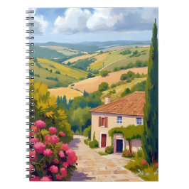 Italian Countryside | Vineyard Watercolor Travel Notitieboek