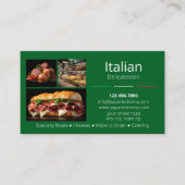 Italian Delicatessen  Business Card Visitekaartje (Voorkant)